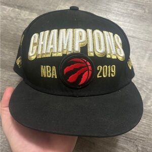 RARE 2019 TORONTO RAPTORS CHAMPION Black and Gold Champions Hat